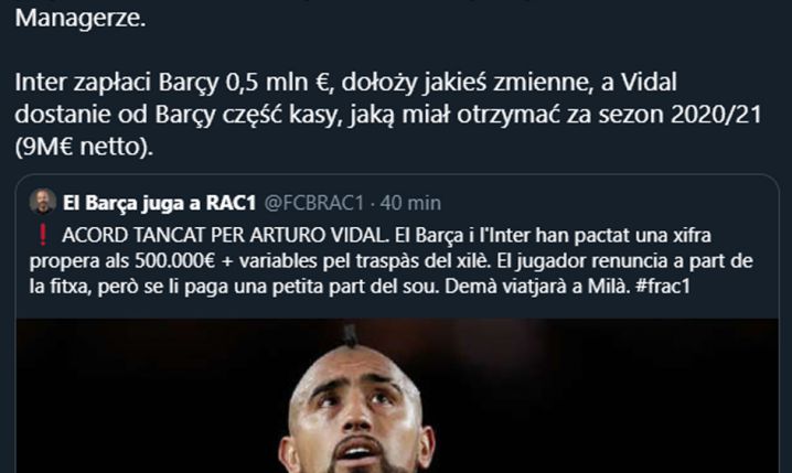SZCZEGÓŁY transferu Arturo Vidala do Interu...